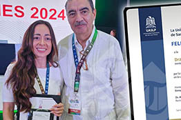 Entregan premio ANUIES 2024 a la Dra. Isabel Cristina Flores Rueda